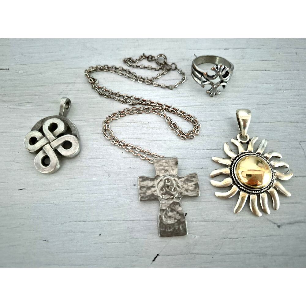 Vintage Lot of Silver-tone Jewelry